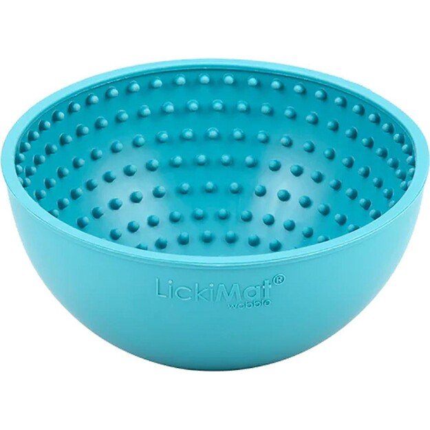 LICKIMAT - Dog Bowl Wobble Light Blue 17X17X8Cm - (645.5316)