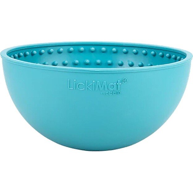 LICKIMAT - Dog Bowl Wobble Light Blue 17X17X8Cm - (645.5316)