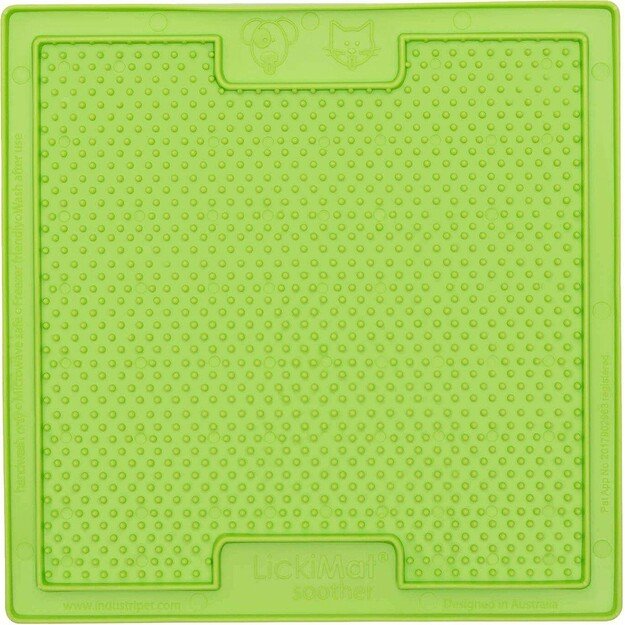 LICKIMAT - Dog lick mat Soother Green 20X20Cm - (645.5342)