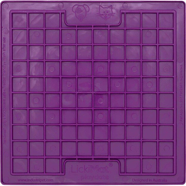 LICKIMAT - Cat Playdate Purple 20X20Cm - (785.5334)