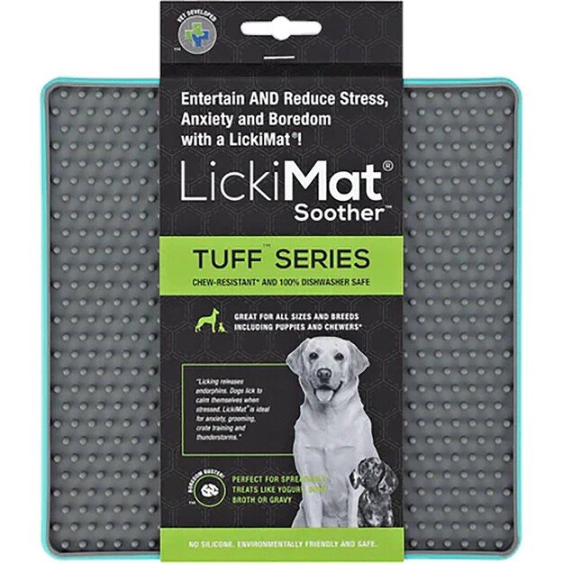 LICKIMAT - Dog  lick mat Soother Tuff Light Blue 20Cm - (645.5444)