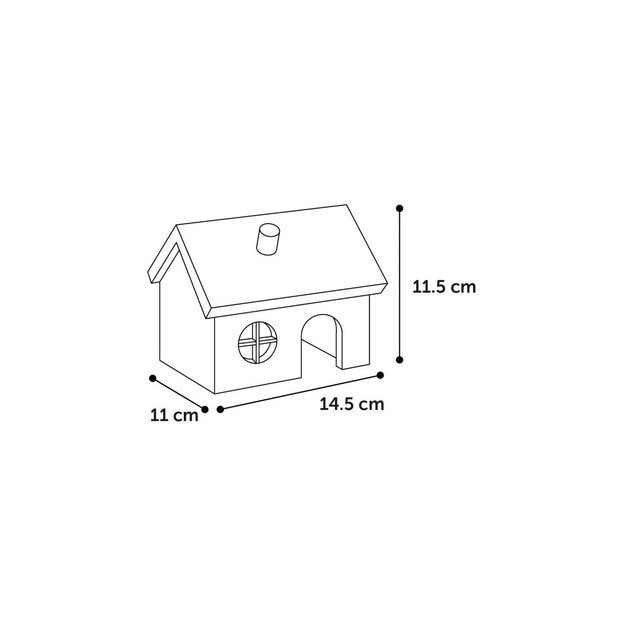 Flamingo - House for hamsters and mice, Gritty S - (540058516236)