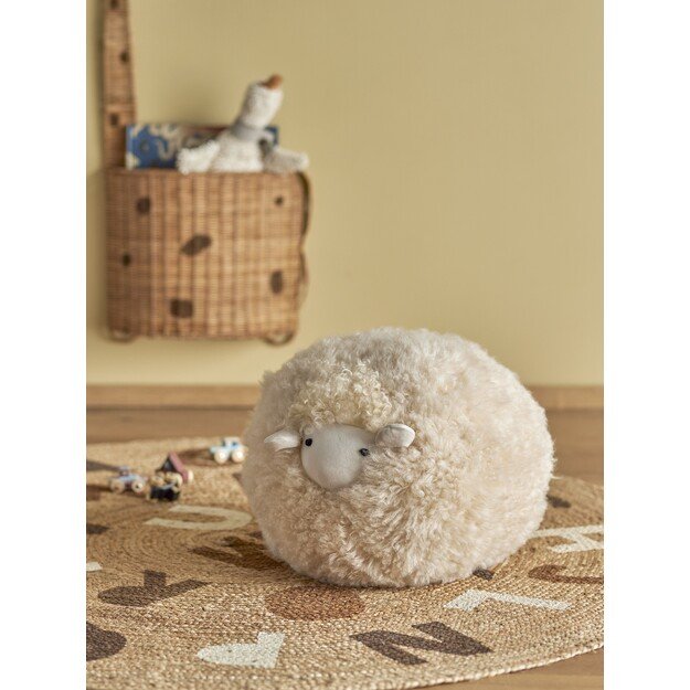 Bloomingville MINI - Rubert Soft toy, Nature, Lambskin - (82064087)