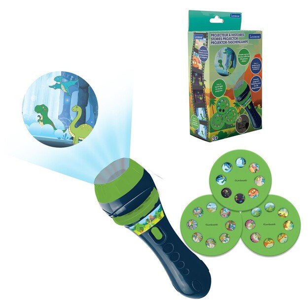 Lexibook - Projector and Torch for Dinosaur Stories - (LTC050DINO)
