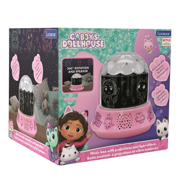 Gabby's Dollhouse -  Night Light Projector with Speaker (89003)