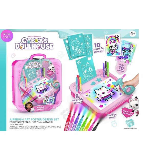 Airbrush Art - Activity Case - Gabby's Dollhouse  (110241)