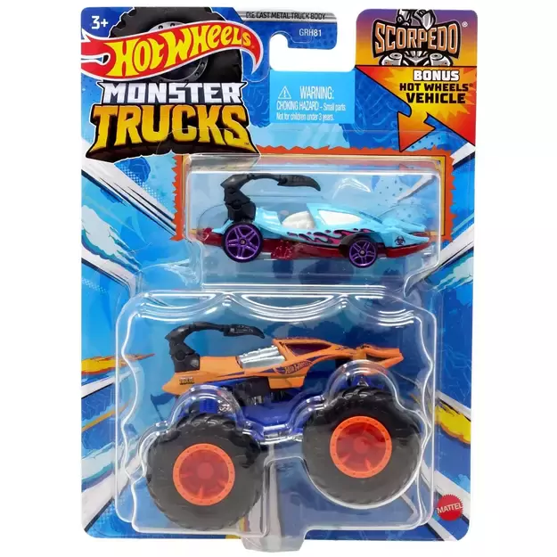 Hot Wheels - 1:64 Die-cast Monster Truck - Scorpedo