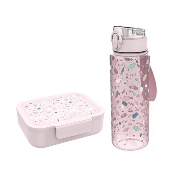 Lunch Buddies - Terrazzo Lunch Box + Terrazzo Water Bottle 600ml