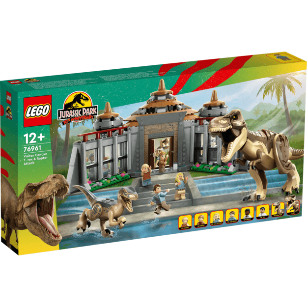 LEGO Jurassic World - Visitor Center: T. rex & Raptor Attack (76961)