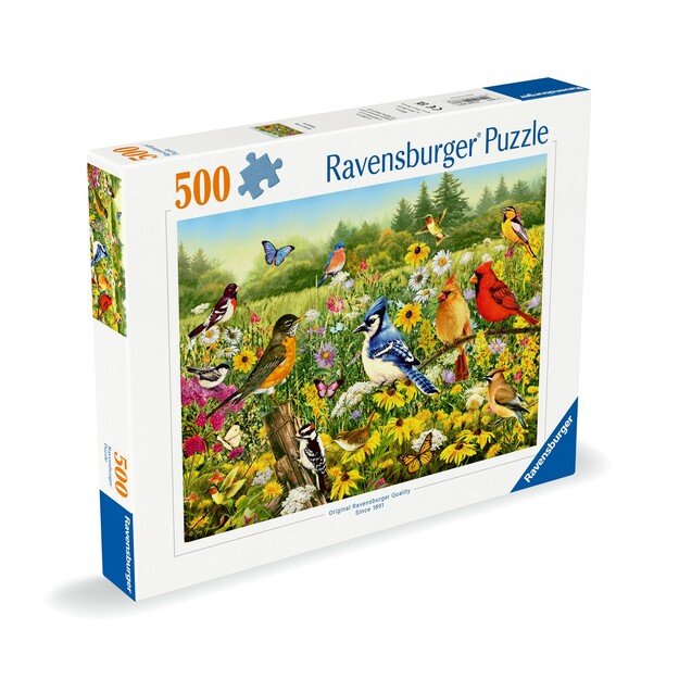 Ravensburger - Puzzle Birds in the Meadow 500p (12000336)