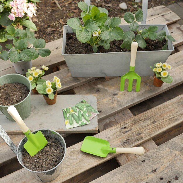 Gardenlife - Children garden tools set/3 green (KG106)