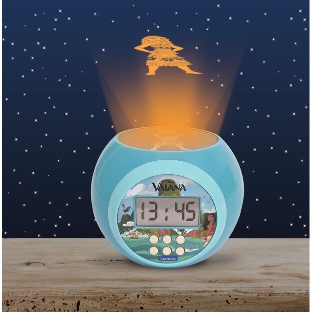 Lexibook - Moana - Projector Alarm Clock (RL977VN)