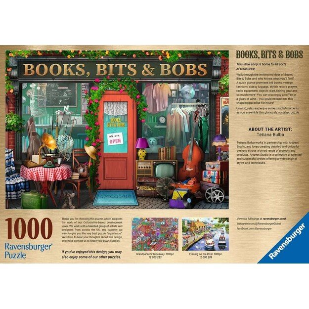 Ravensburger - Puzzle - Books Bit's & Bobs 1000p (12000284)