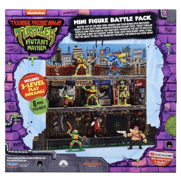 Turtles - Mutant Mayhem Mini Figure Battle Pack (46-83562)