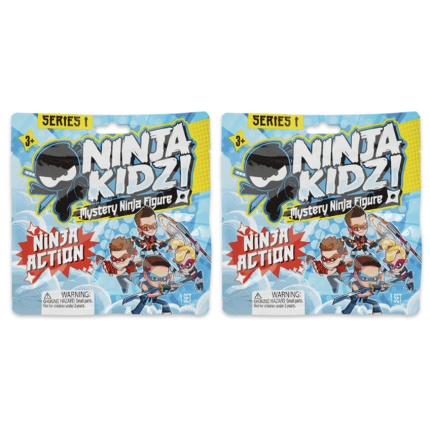 Ninja Kidz - 2  x Ninja Action Mystery Figures S1 Ass Cdu (4501)