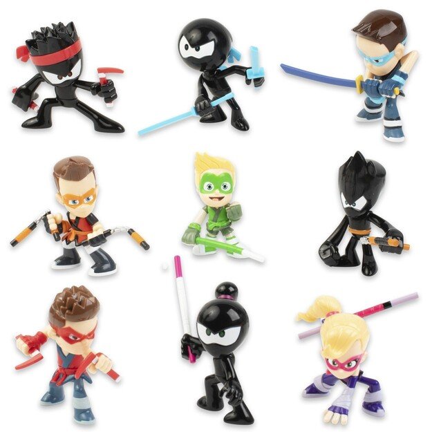 Ninja Kidz - 2  x Ninja Action Mystery Figures S1 Ass Cdu (4501)