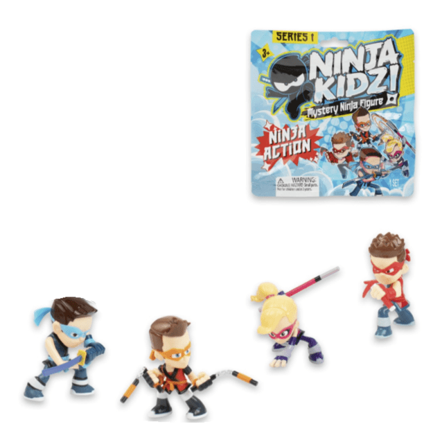 Ninja Kidz - 2  x Ninja Action Mystery Figures S1 Ass Cdu (4501)