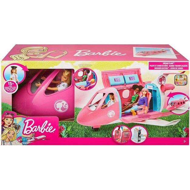 Barbie - Dream Plane with Pilot Doll (GJB33)