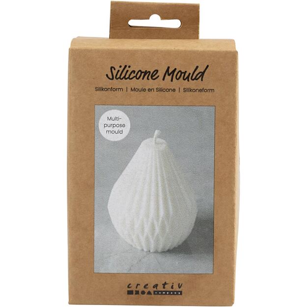 Silicone Mould - Ribbed Teardrop Shape (371196)