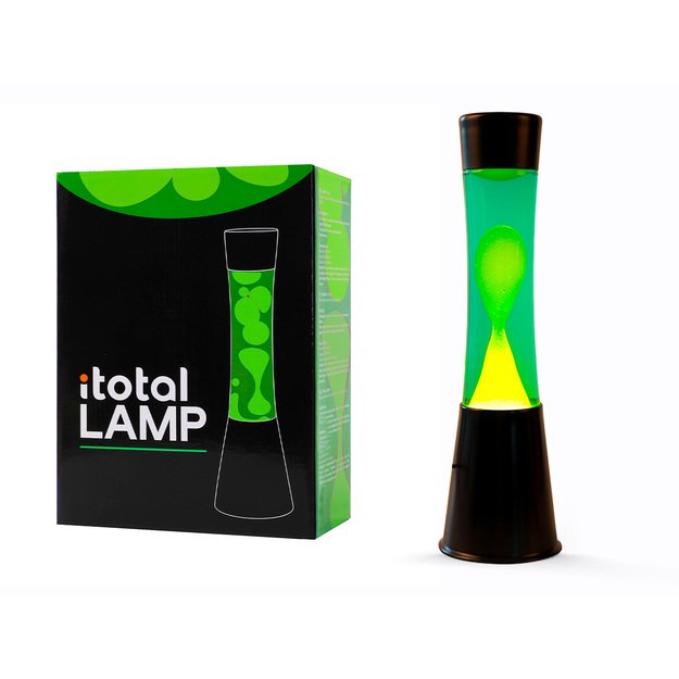 iTotal - Lava Lamp - Black/Green/Yellow - 40 cm (1270429)