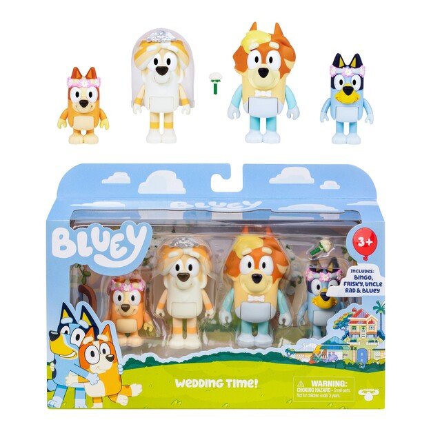 Bluey - Figure 4pk Special Set-Wedding (90268)