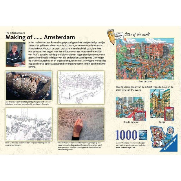 Ravensburger - Puzzle - Amsterdam 1000p (12000296)