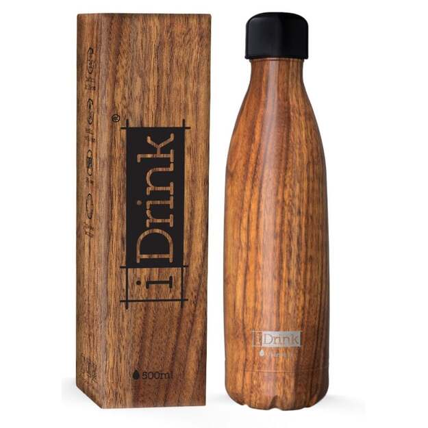 I-Drink - Thermal Bottle 500 ml – WOOD  (ID0430)