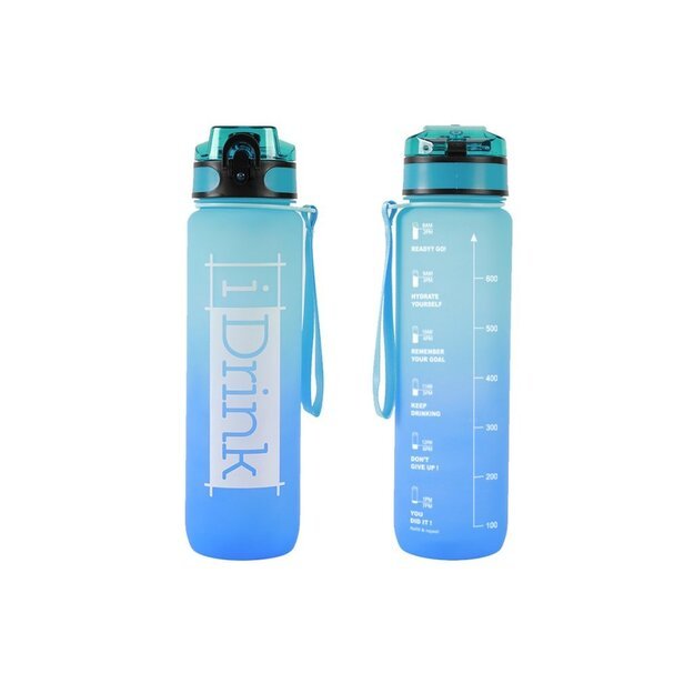 I-Drink - Tritan Bottle - 1000 ml. light blue and blue (ID2128)