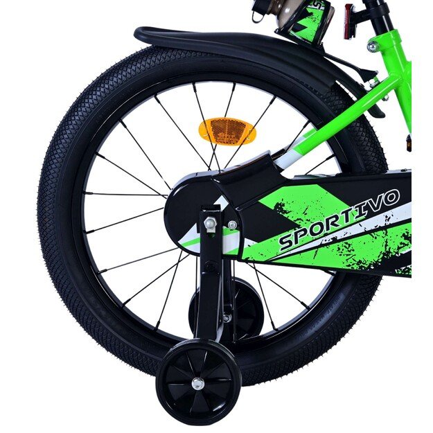 Volare - Children's Bicycle 18 - Green/Black (31878)