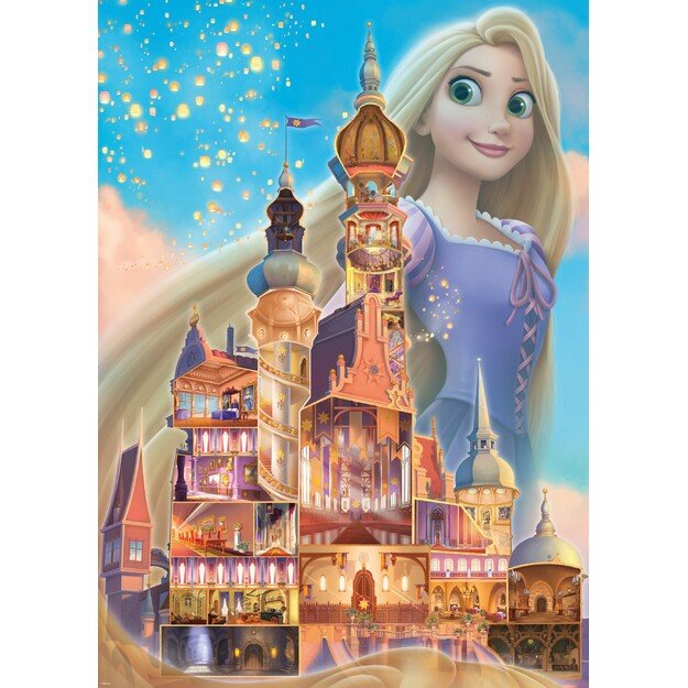 Ravensburger - Puzzle Disney Castles Rapunzel 1000p (12000264)