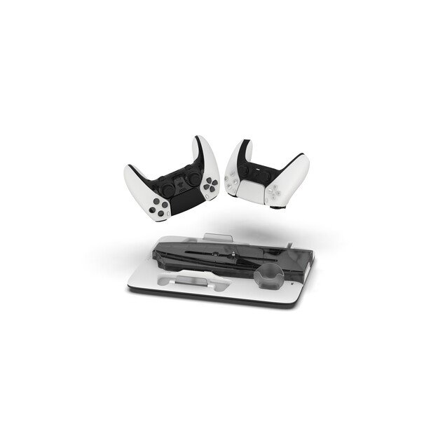 IMP DLX Stand - Charges Controllers(inc. Edge), 3sp Fan w. game, headset and remote store