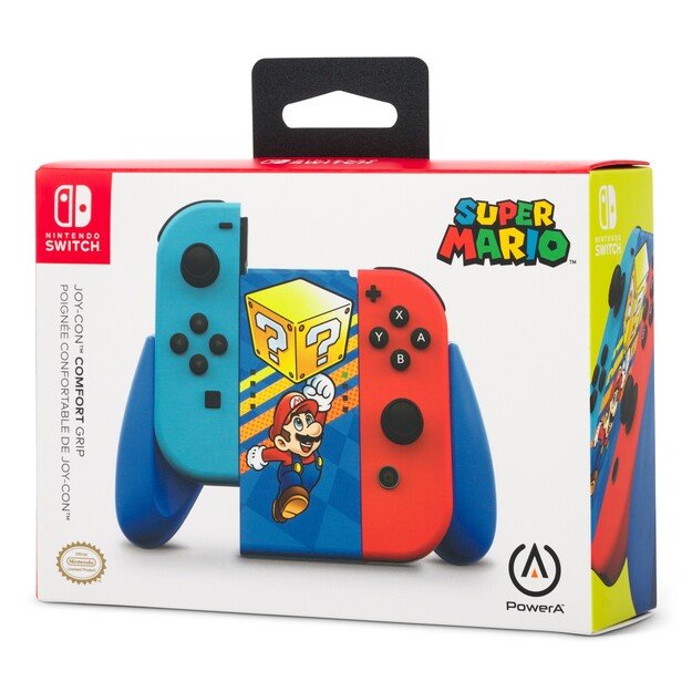 PowerA JOY-CON Comfort Grip - Mystery Block Mario /Nintendo Switch