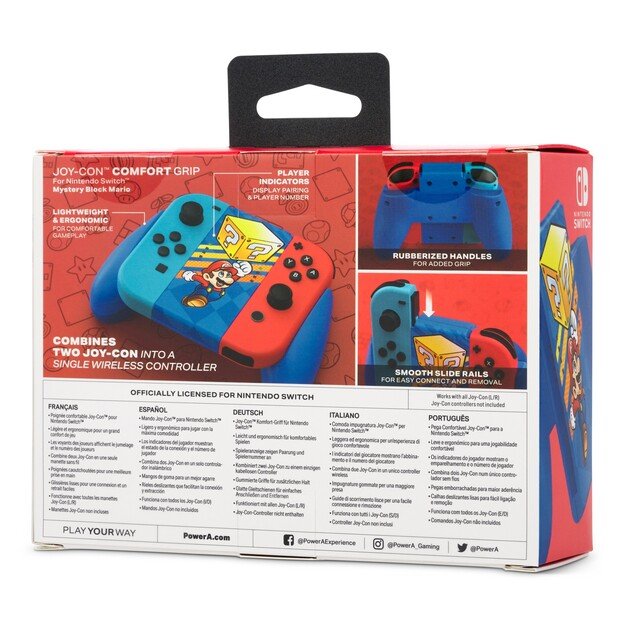 PowerA JOY-CON Comfort Grip - Mystery Block Mario /Nintendo Switch