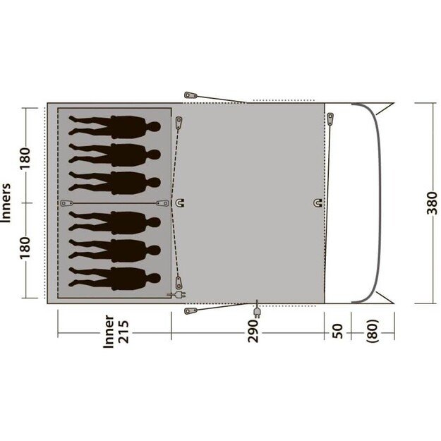 Outwell - Greenwood 6 Tent