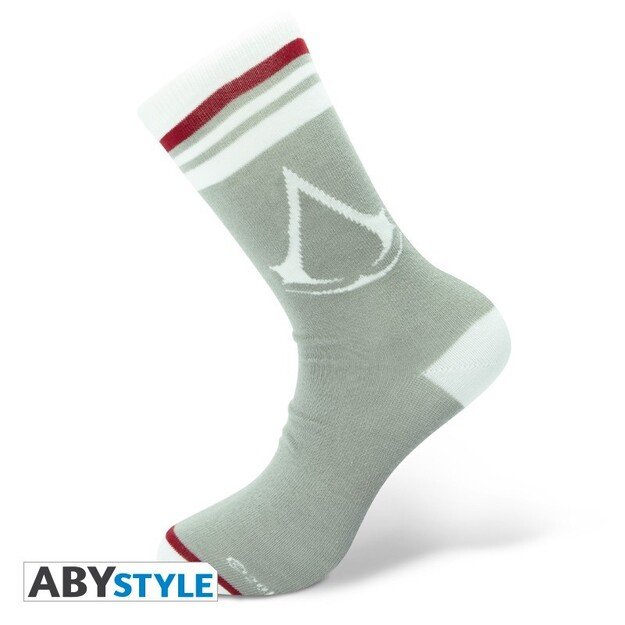 ASSASSIN'S CREED - Socks- Grey - White - 