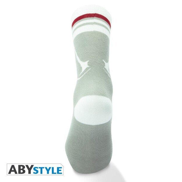 ASSASSIN'S CREED - Socks- Grey - White - 