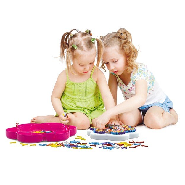 Quercetti - FantaColor Mandala Daisy peg mosaic - 1200 pieces  - (QU-2101)
