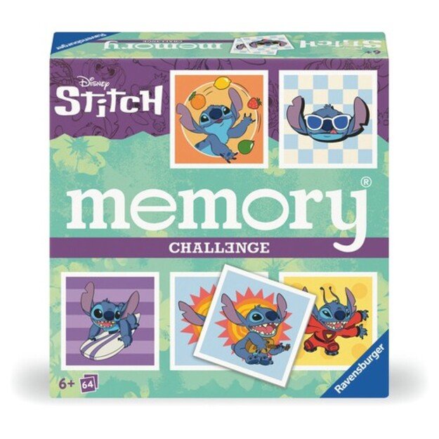 Ravensburger - Disney Stitch Challenge memory 64 Cards - (10624697)