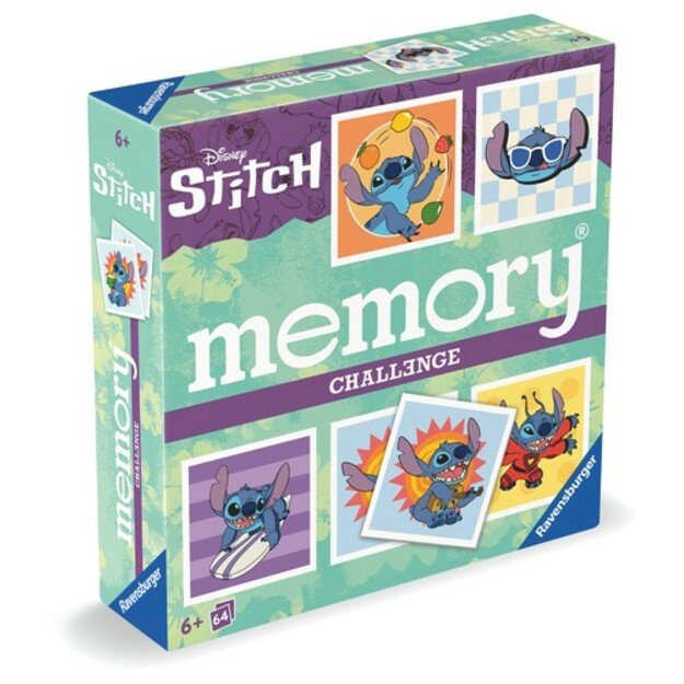 Ravensburger - Disney Stitch Challenge memory 64 Cards - (10624697)