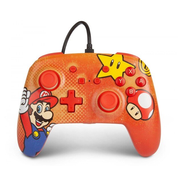 PowerA Nintendo Switch Enh Wired Controller - Mario Vintage