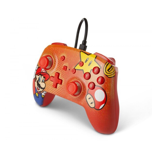 PowerA Nintendo Switch Enh Wired Controller - Mario Vintage