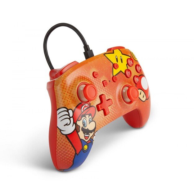 PowerA Nintendo Switch Enh Wired Controller - Mario Vintage