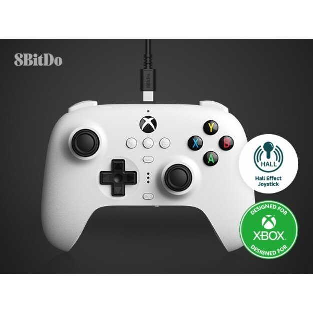 8BitDo Ultimate Wired Controller for Xbox Hall Ed/ White