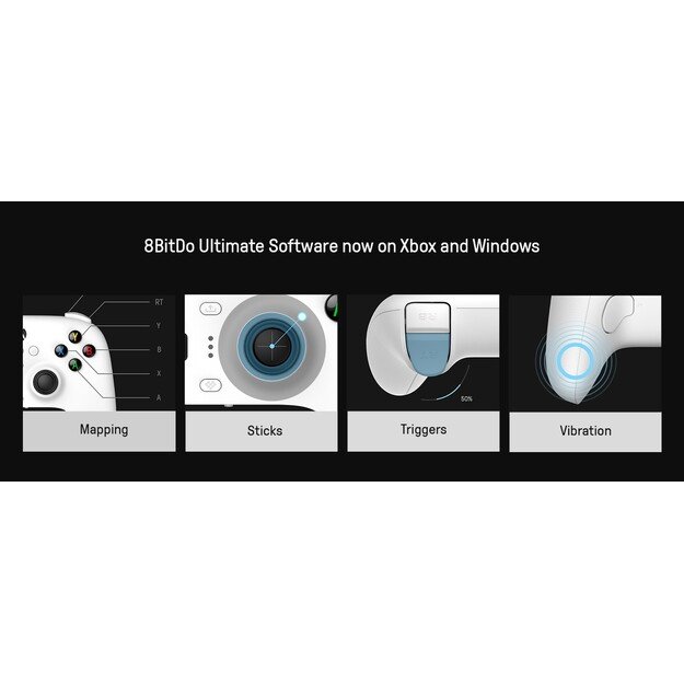 8BitDo Ultimate Wired Controller for Xbox Hall Ed/ White