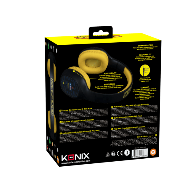 Konix Casque Bluetooth Headset  - Pacman