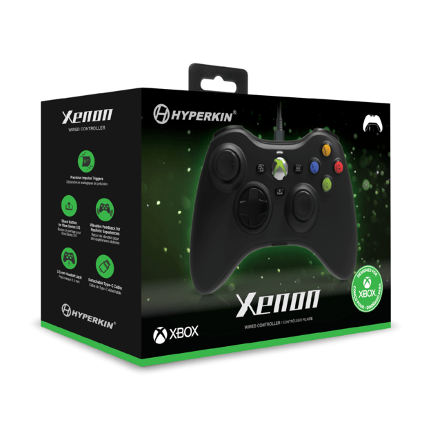 Hyperkin Xenon Wired Controller - Xbox X - S/Xbox1/PC (Black)