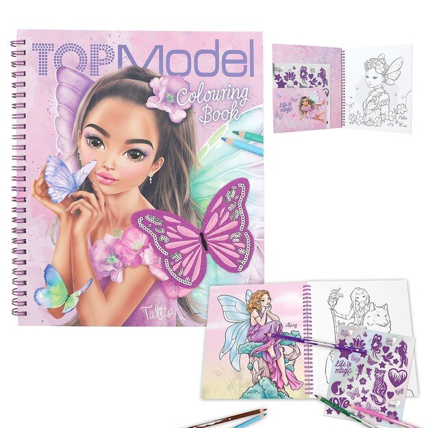 TOPModel Colouring Book With Sequins FAIRY LOVE ( 0412976 )