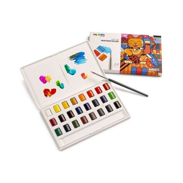Carioca Plus - Water color set, 24 pcs (809311)