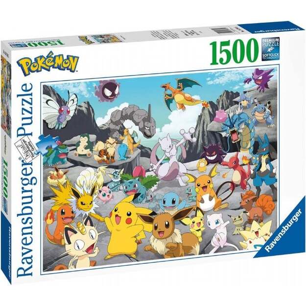 Ravensburger - Puzzle 1500 -  Pokémon Classics (10216784)