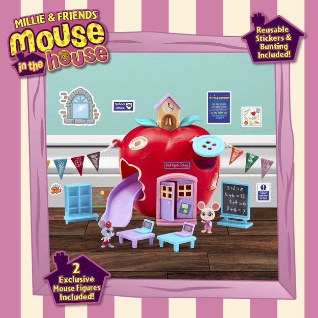 MOUSE IN THE HOUSE - THE RED APPLE SCHOOL PLAYSET (07393)